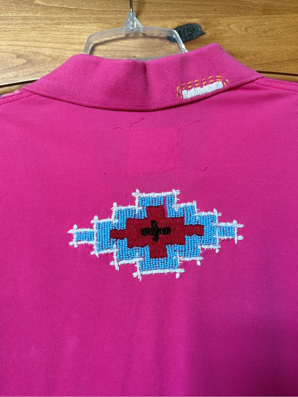 Double D Ranch Embroidered, Beaded Polo. - Picture 4 of 7
